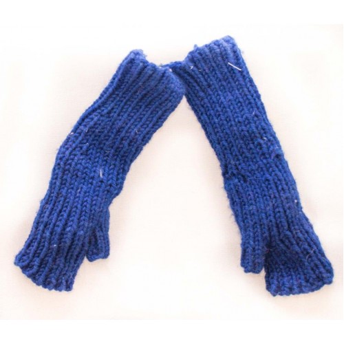 B62 - Extra Long Knitted Mittens