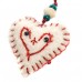 Felted Heart Ornament